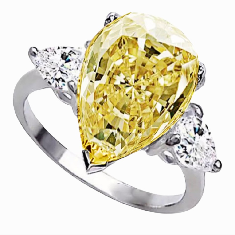 Yellow Topaz .925 Ring The Cintia - Picture 4 of 11